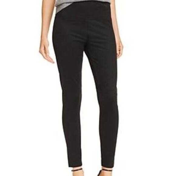 AQUA Faux Suede Pull on Leggings in Black - Small NWT - Picture 1 of 7